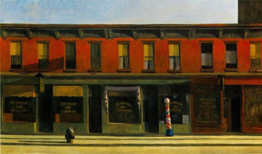 Edward Hopper Early Sunday Morning sztuka w kwarantannie