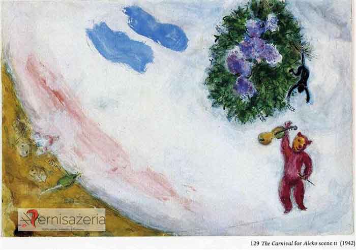 Marc Chagall, Aleko, Karnawał, II scena baletu