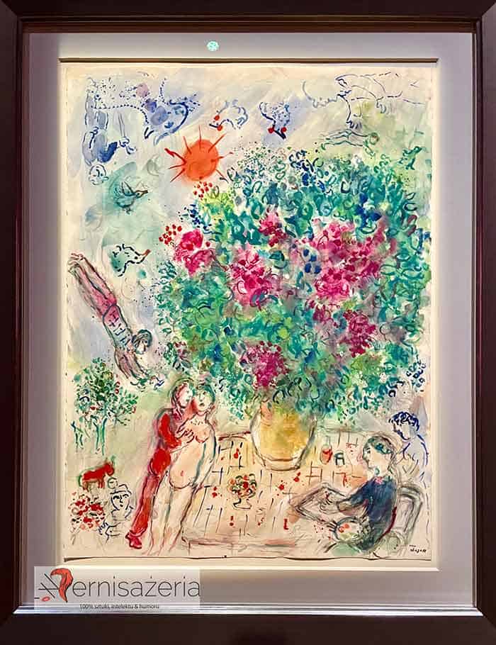 Marc Chagall, Wielki wiosenny bukiet na stole malarza