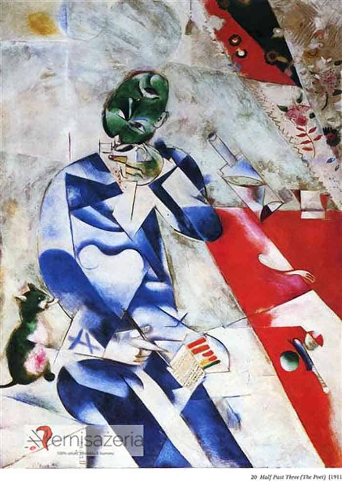 Marc Chagall, Poeta, czyli wpół do trzeciej, 1911-1912