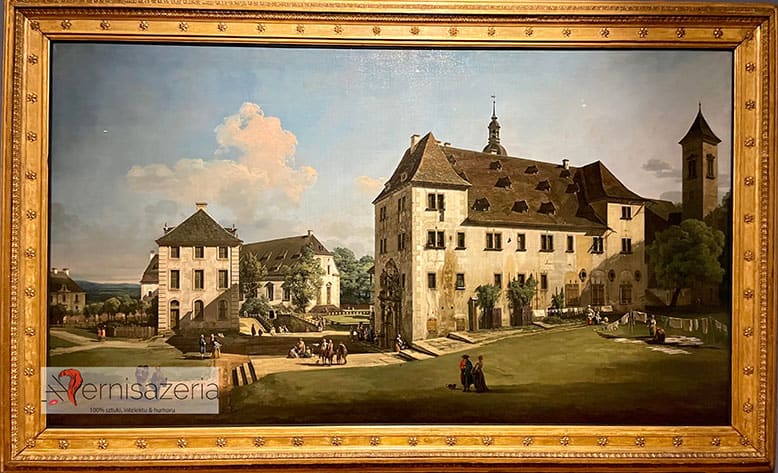 Bernardo Bellotto, Twierdza Königstein - dziedziniec z zamkiem Magdalenenburg
