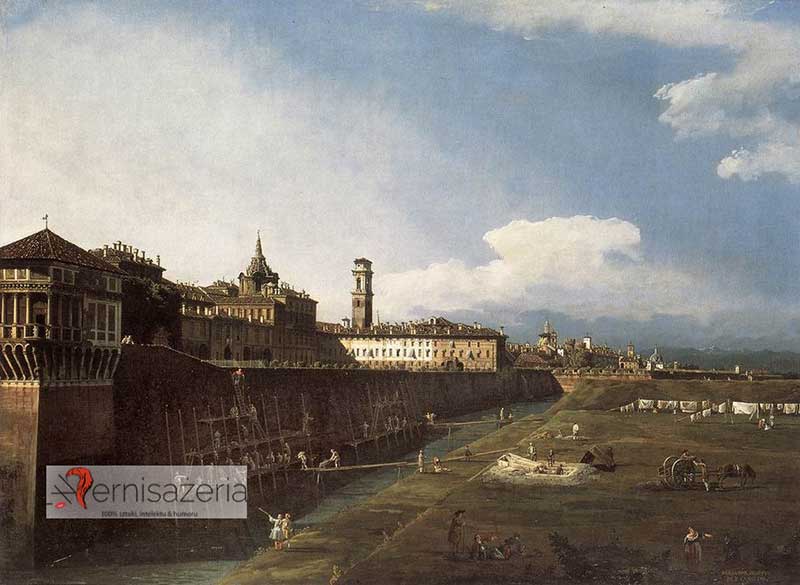 Bernardo Bellotto, Widok na Turyn w pobliżu Pałacu Królewskiego