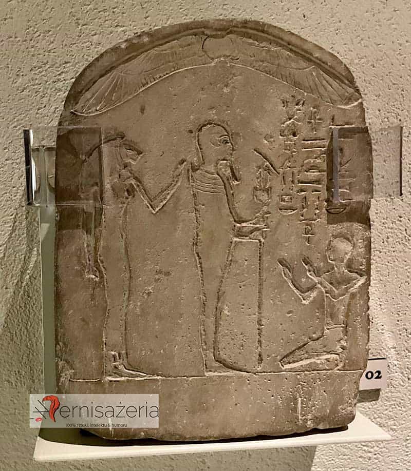 Stela z Ptahem i lwiogłową boginią , Magia starożytnego Egiptu, Muzeum Narodowe w Lublinie