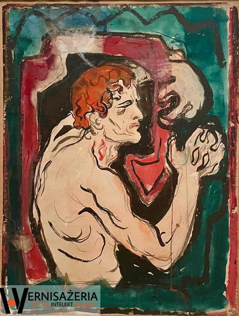 Edvard Munch, Autoportret (rudy)