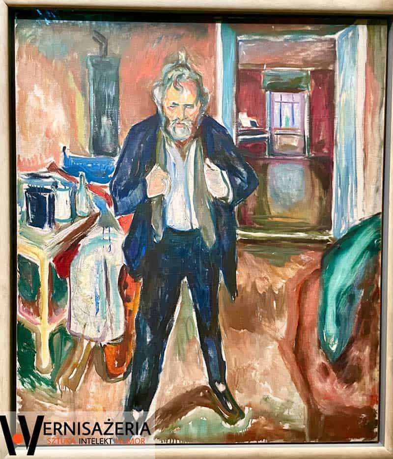 Edvard Munch, Bezsenna noc. Autoportret