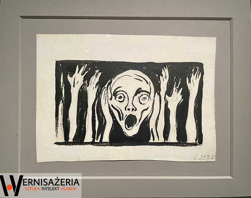 Edvard Munch, Krzycząca głowa i uniesione ręce