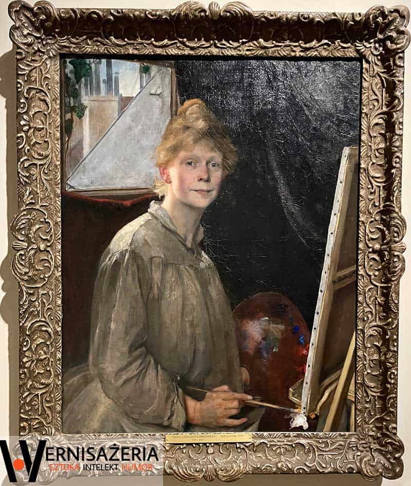 Mina Carlson-Bredberg, Portret własny