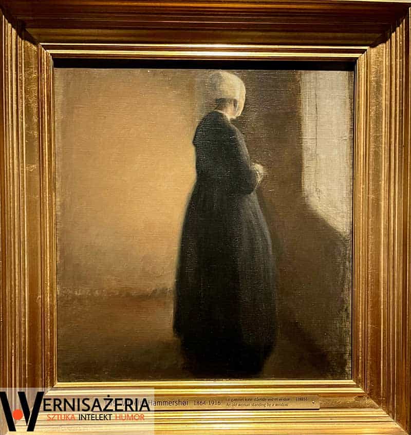Vilhelm Hammershøi, Stara kobieta stojąca przy oknie