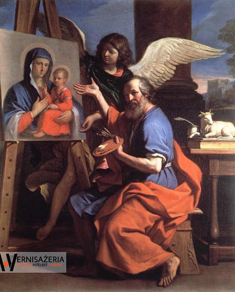 Guercino, Święty Łukasz malujący Dziewicę