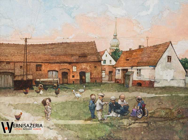 Jerzy Duda-Gracz, Sieniawa - Śniadanie na trawie, 1998