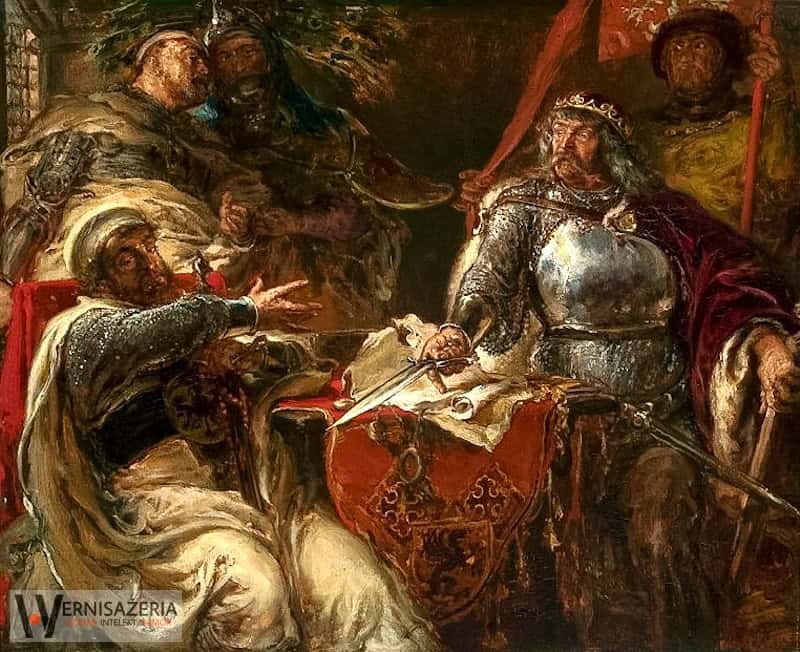 Jan Matejko, Król Władysław Łokietek zrywa układy z Krzyżakami w Brześciu Kujawskim