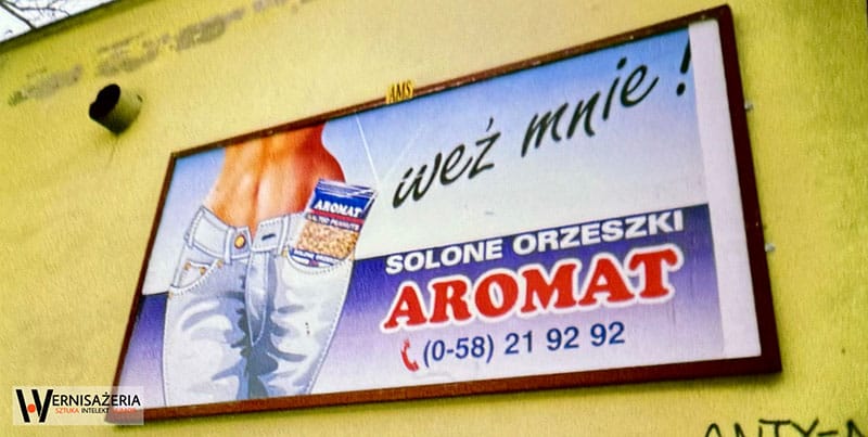 Władysław Hasior, Notatnik Fotograficzny, Reklama orzeszki Aromat