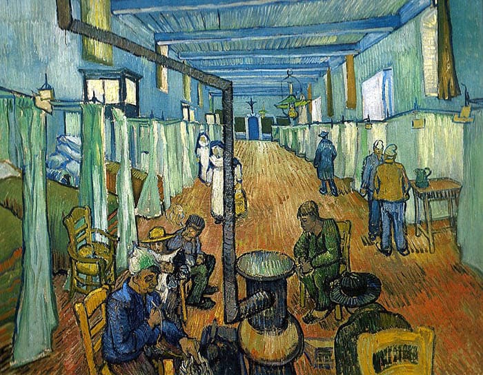 Vincent van Gogh, Oddział w szpitalu w Arles, 1889