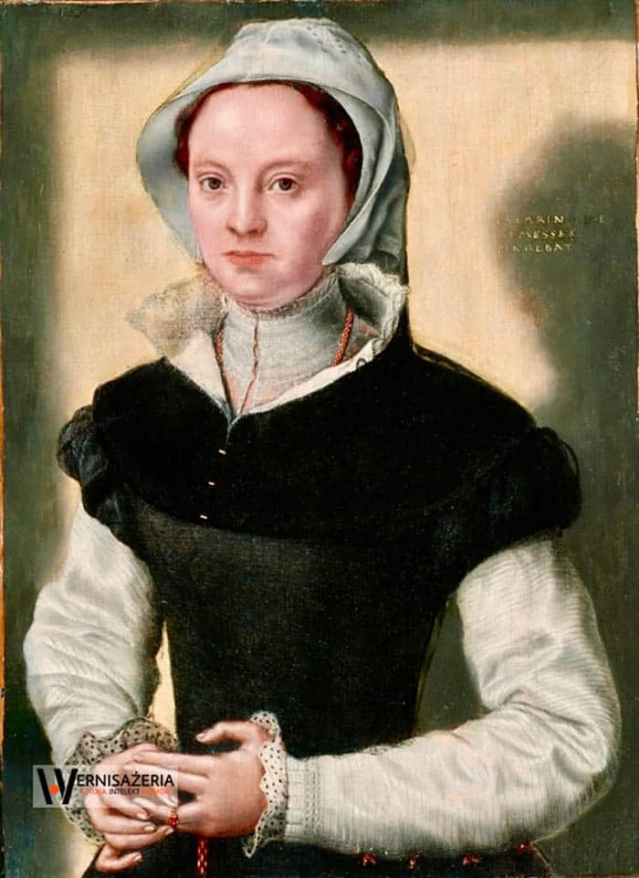 Herstoria sztuki. Silny głos silnych kobiet. Malarki, które zmieniły historię sztuki 59 A painting of a woman wearing a bonnet. Catharina van Hemessen, Portret damy
