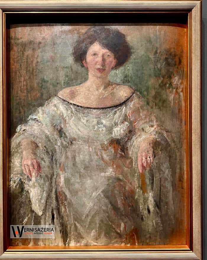 Herstoria sztuki. Silny głos silnych kobiet. Malarki, które zmieniły historię sztuki 101 Olga Boznańska, Młoda kobieta w bieli, Musée d'Orsay