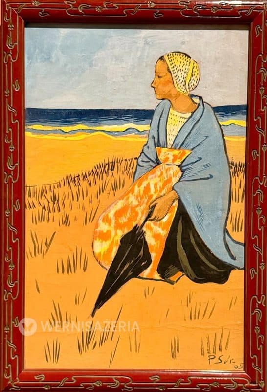 PATRONAT WERNISAŻERII: „Nabiści. Prorocy nowej sztuki”, Muzeum Łazienki Królewskie w Warszawie 44 Paul Sérusier, „Bretonka siedząca nad brzegiem morza”, 1895 – wystawa „Nabiści. Prorocy nowej sztuki” w Łazienkach Królewskich