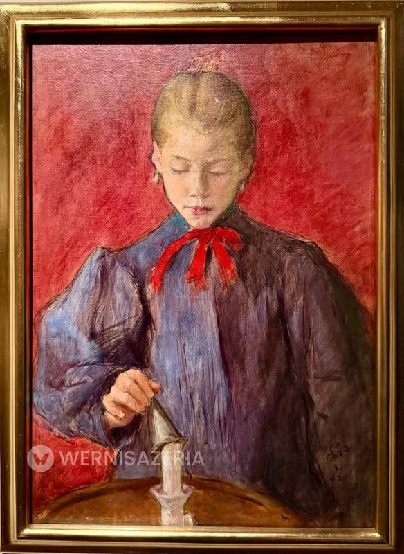 PATRONAT WERNISAŻERII: „Nabiści. Prorocy nowej sztuki”, Muzeum Łazienki Królewskie w Warszawie 48 Stanisław Wyspiański, „Dziewczynka gasząca świecę” – wystawa „Nabiści. Prorocy nowej sztuki” w Łazienkach Królewskich