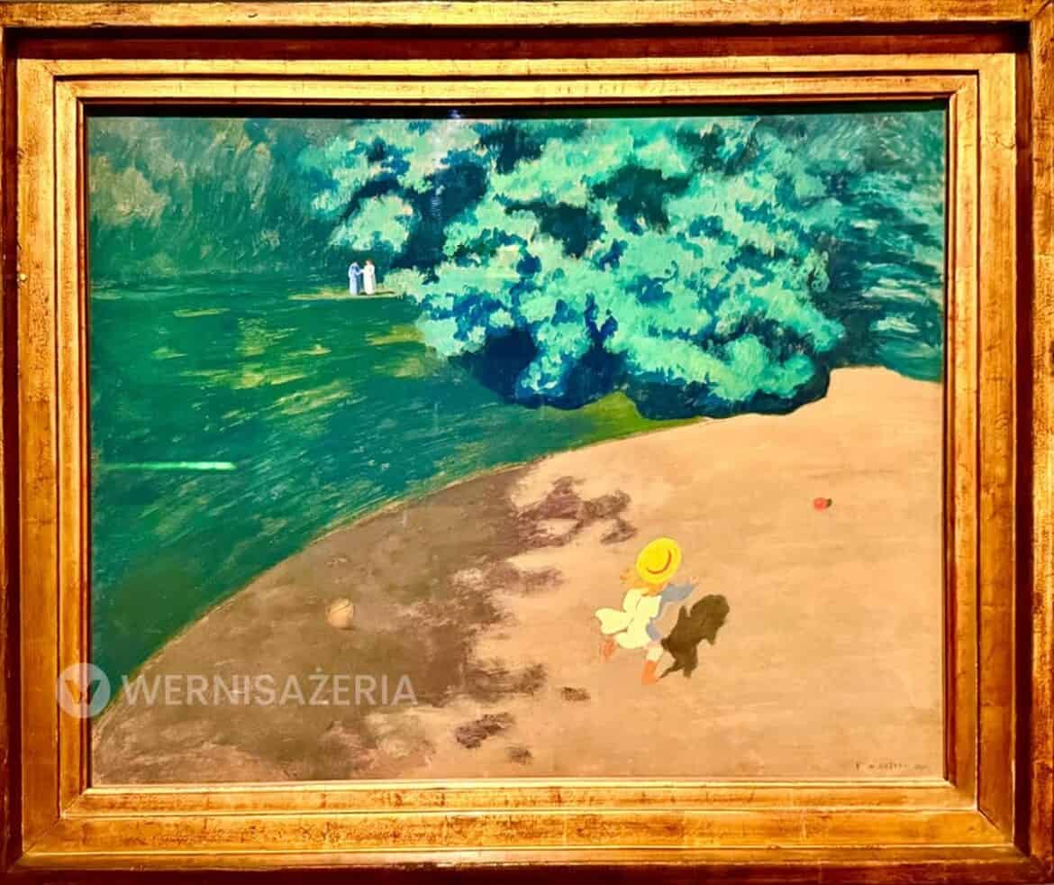 Félix Vallotton, „Piłka (Zakątek parku z dzieckiem)” – wystawa „Nabiści. Prorocy nowej sztuki” w Łazienkach Królewskich